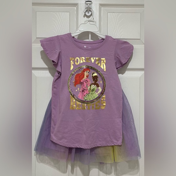 Girls Clothes Disney Jumping Beans Princess Sequin Tee Tutu Skort Set Size M(8) - Picture 3 of 11